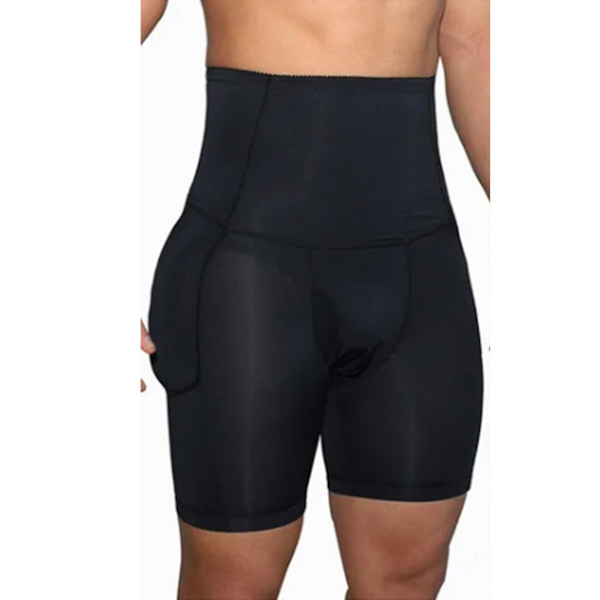 Herr Bukshorts Mjuka Stretchiga Andas Män High Waist Slimming Shorts för Herr Höft Midja XXL
