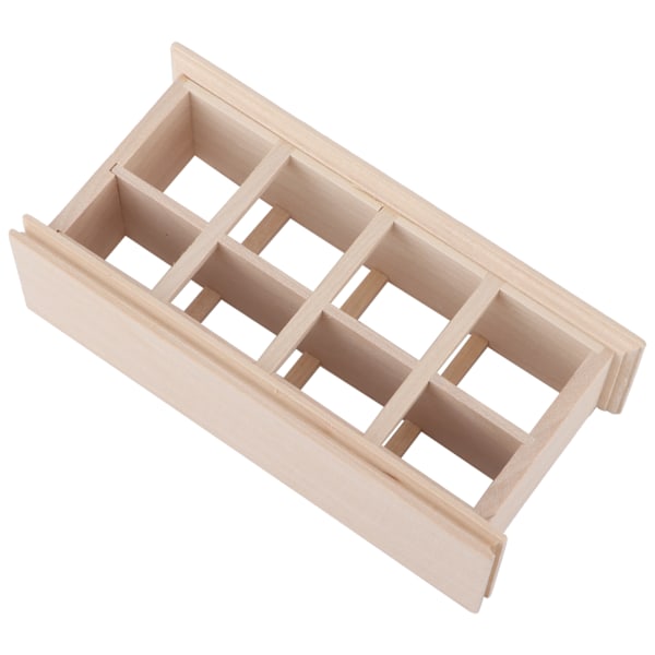 1/12 skala miniatyrmat tårta display docka bageri skåp trä display bageri tårta skåp