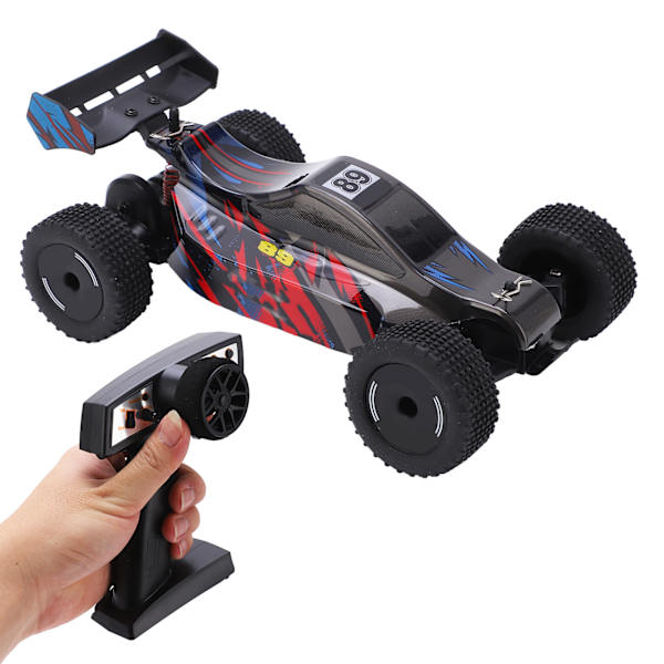 1/24 RC-auto 2WD Full Scale High Speed Ladattava 2.4GHz Langaton Kaukosäädin Autot Yli 14-vuotiaille 3 Akkua
