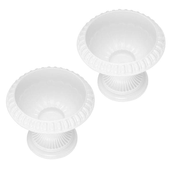 Stylish Flower Pot for Garden Use 2pcs Plastic Plant Container