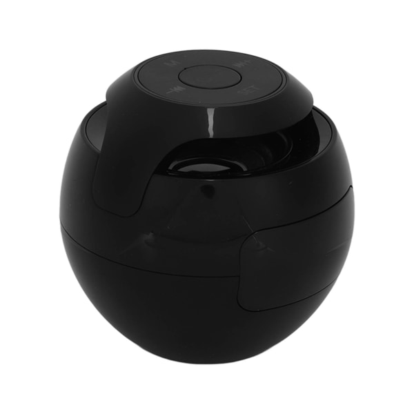 Bluetooth Väckarklocka Högtalare Färgglad Mini Bärbar Trådlös FM-radio för hemmet med röstmeddelanden Svart