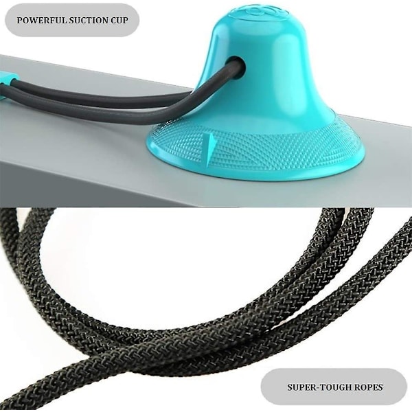 Pet Molar Toy med sugkopp och rep - Multifunktionell hundtuggleksak för städning och underhållning