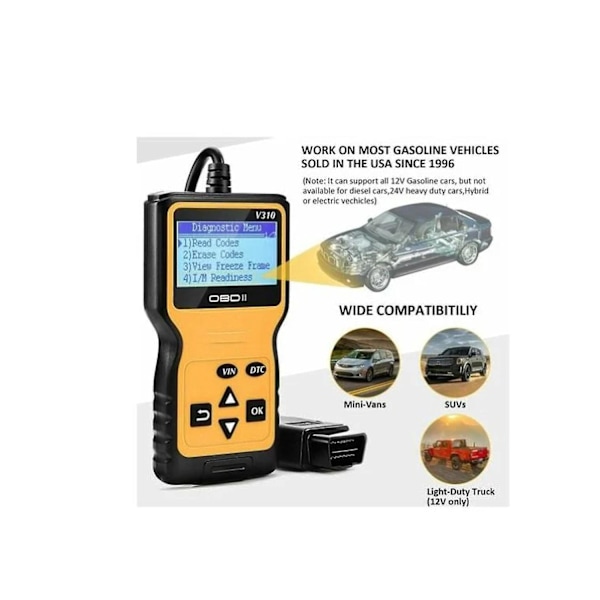 Auto Diagnostic Scanner Tool Engine Error Code Reader og Eraser
