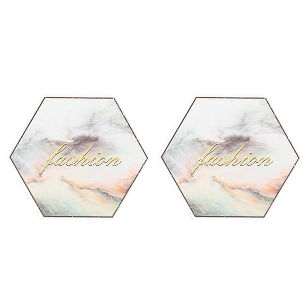 Nail Art Plade Display Stand Practice Display Neglepolering Blanding Manicure Maling PlateSexangle