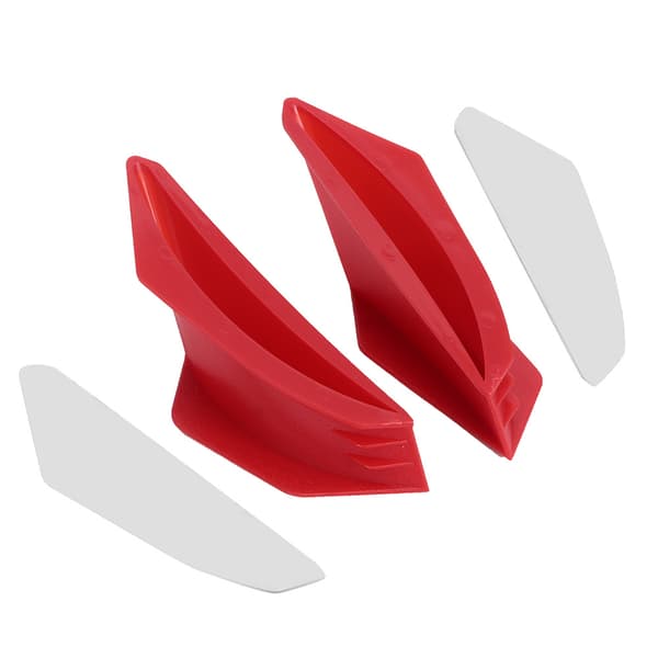 Motorcykel Aerodynamiske Winglets Spoiler Ving Universal Modificerings Tilbehør Rød