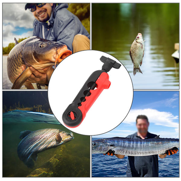 Fishing Reel Spooler Winder Multifunktion Fast Sea Rod Casting Line Wrapper tilbehør sort rød