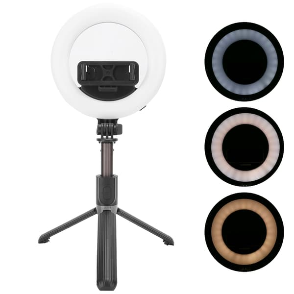 L07 Bluetooth Selfie Stick Bärbar 5-tums Ring Fill Light Stativ för Live Broadcast Bracket