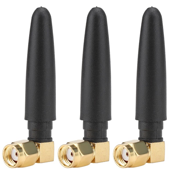 3 stk. 5CM 3DBi 2.4/5GHZ Dual Frequency WIFI Antenne Intern Tråd (L SMA Hun)