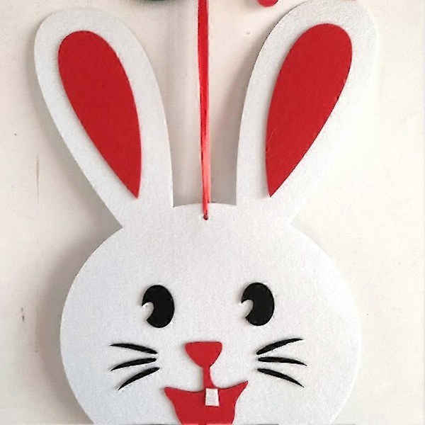Pääsiäinen DIY huopa pupupuku Pääsiäiskoriste Lasten pääsiäislahja Kodin oven seinäkoriste