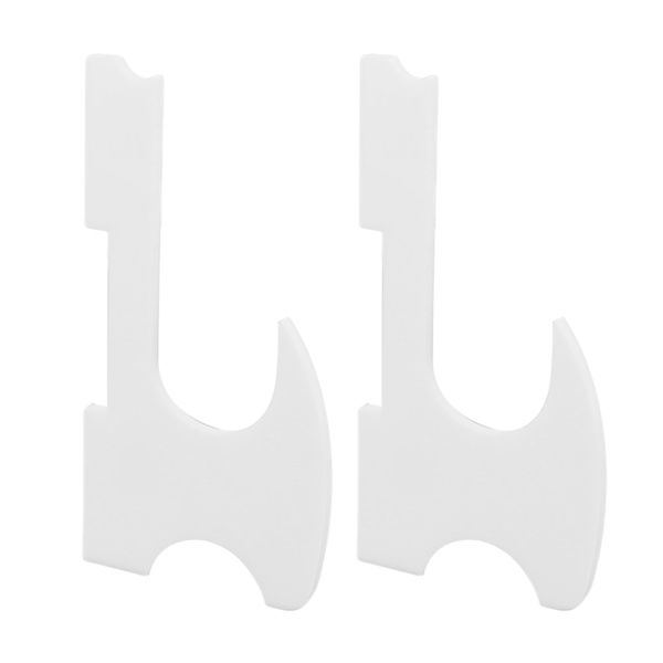 2 stk. lyssabelstativ veggmontert holder akryl enkel installasjon tryllestavholder for tryllestav cosplay hvit