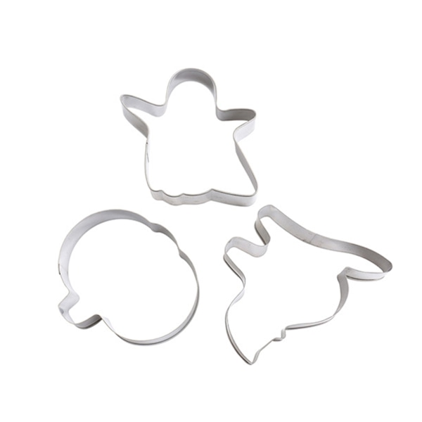Halloween Cutter Forms Rustfri Stål Cutters Cat Pumpkin Ghost Shaped Cutters Sæt