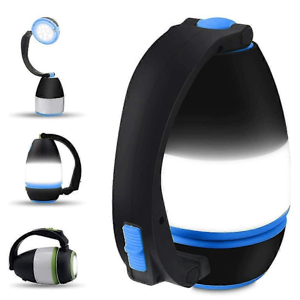 LED Camping Lanterne, Udendørs Vandtæt Genopladelig Sportlight Lommelygte, Bærbar Søgelygte Til Camping Jagt Fiskeri Vandring Nødsituation, Indbygget