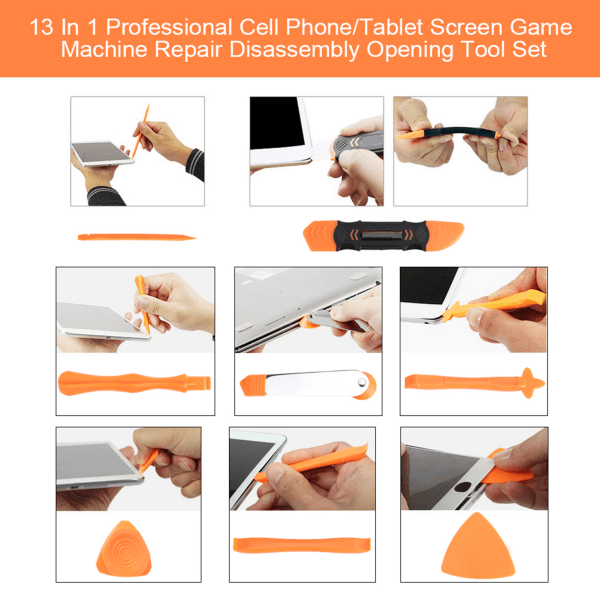 JAKEMY 13 In 1 Professionell mobiltelefonskärm Spelmaskin Reparation Demontering Set