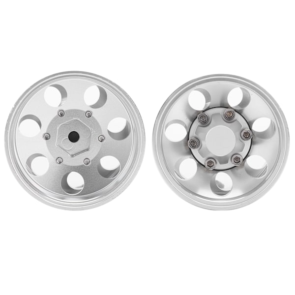 RC-släpvagnshjul fram och bak med 7 ekrar för Tamiya 1/14 dragbil