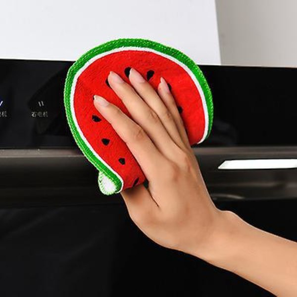 Hängande Frukt Handduksfodral: 4 st Söta Handdukar Kök Rengöringsdukar Absorberande Handduk Hängande Badhandduk för Hemmet 20cm