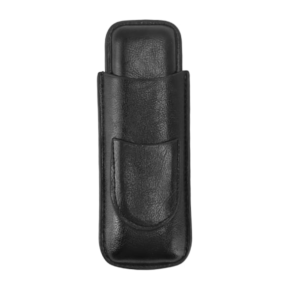 Elegant 2-fingers cigarrhållare i läder, ingen blekning, bärbar för resor