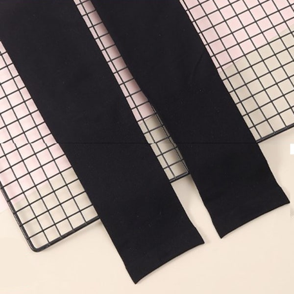 Arm Sleeves Ice Silk Cooling Arm Cover Solbeskyttelse UV-beskyttelse Elastiske Arm Sleeves til Udendørs Rejser Løb Cykling Sort