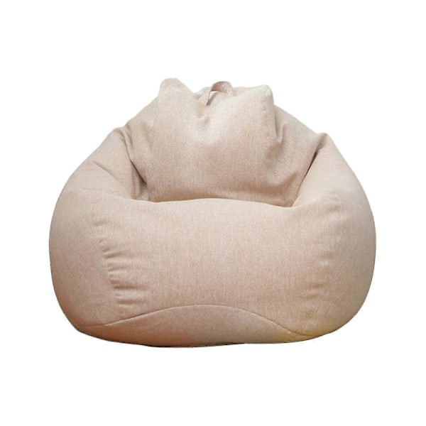 Extra Stor Sittsäck Fåtölj Sofföverdrag för Vuxna och Barn - Inomhus Lazy Lounger Gul 80*90cm