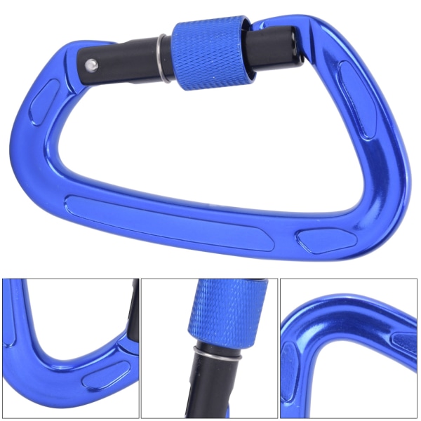 7075 Aviation Alumiininen Master Lock Carabiner Turvasolki Turvavarusteet Outdoor Climbingblue