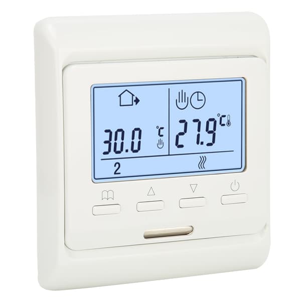 AC180V-230V Termostat Väggmonterad Spis Temperaturregulator för Vatten/Golvvärme