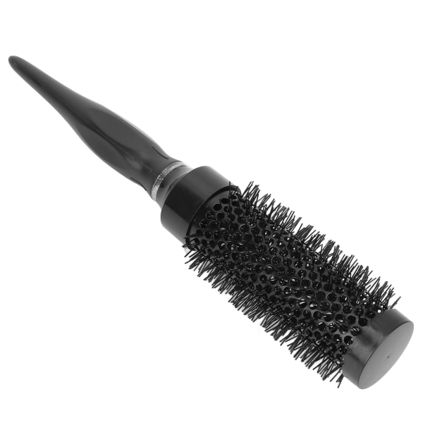 Rund hårbørste Forhindrer Statisk Negativ Ion Massasje Utjevning av hodebunnen Nylon Roller Hårbørste for Salon Home Svart 26x3.7x3.7cm/10.2x1.5x1.5in