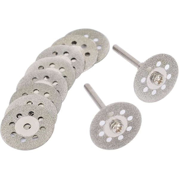 10-pack 22 mm Mini Perforerade Kapskivor, Diamant, Kapskivor, Ann Arbor Skaft