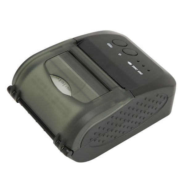 Bærbar kvitteringsskriver 58mm Bluetooth 4.0 Rask utskrift Lavt støy Mini termisk skriver for hjemmekontorbutikk 100-240V EU-plugg
