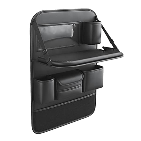 Bilsæderyg Organizer Multifunktionel Robust Holdbar Sammenklappelig Bord Sæderyg Organizer til Bil