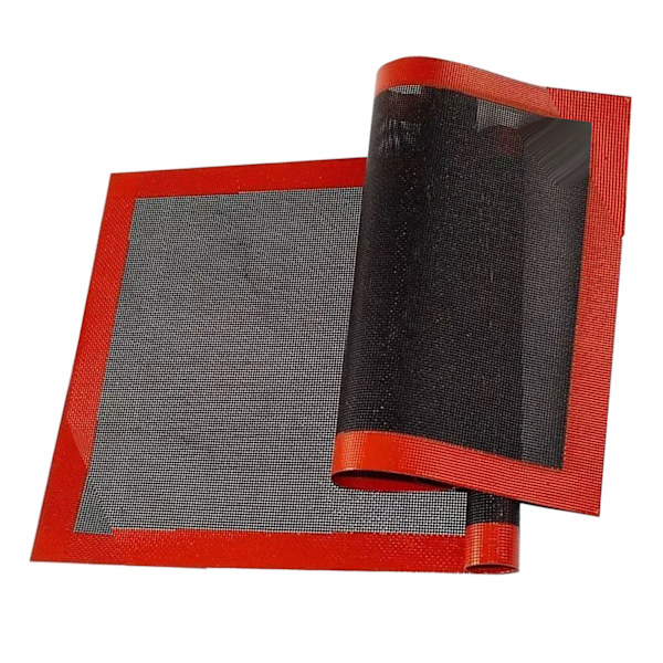 2 stk. perforeret silikone glasfibermåtte 30x40cm kiks bageplade bageform ovnforing