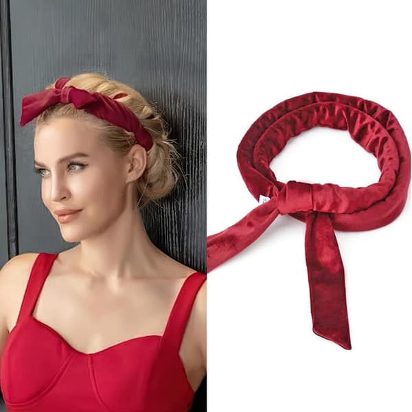 Värmelös locktång för kvinnor, ingen värme, lockband med scrunchies, sovlockar, rosetthårrullar