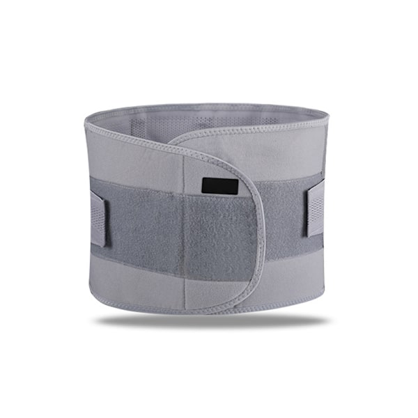 Adjustable Compression Back Support Belt Breathable Comfortable Elastic Abdominal Binder for Men Women M Grey