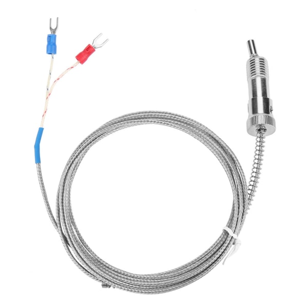 Bajonettkompressionsfjäder typ K termoelement temperatursensortråd 0-400 ℃ (3 m)