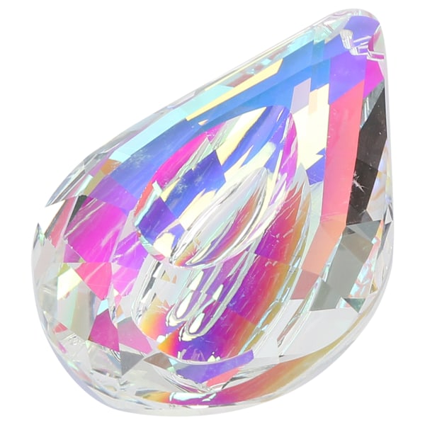Farverig krystal vedhæng lysekrone prismer hængende ornament dekoration tilbehør 76mm