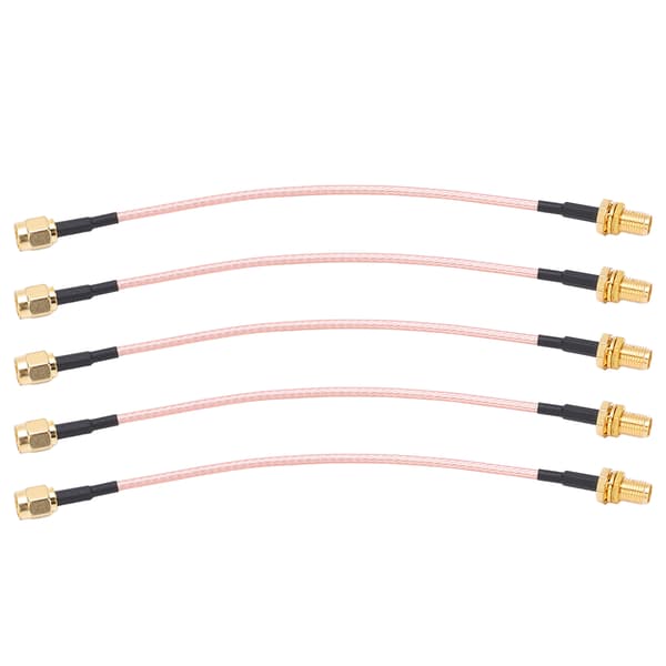 5 stk. RF koaksialkabel SMA han til hun koaksial adapter linje tilbehør sæt kit RG316