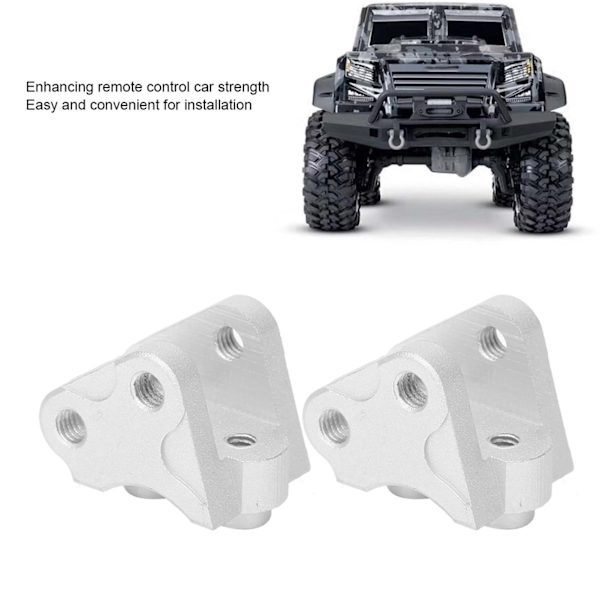 2 stk. Forreste Bageste Nedre Støddæmperforbindelse Link Mount Passer til SCX10-II AXIAL RC Bil Sølv
