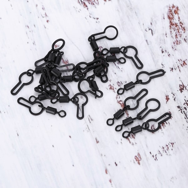 60 st 2,8 cm/1,1 tum karpfiskesvirvlar för anslutning av PVA- mesh Fisketillbehör Terminalredskap
