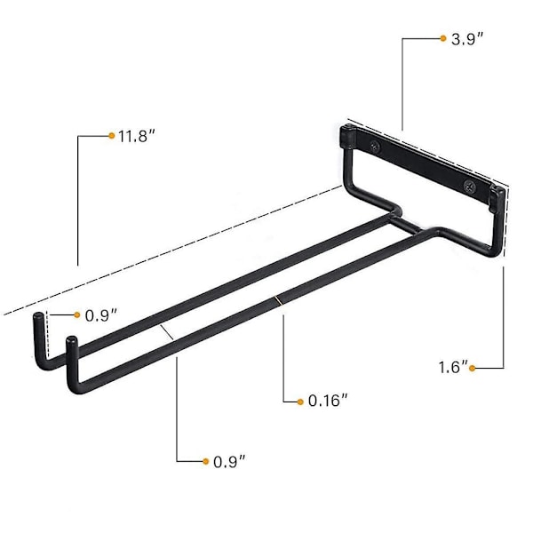 Lasiteline, roikkuva, 2 kpl, viinilasille, olutlasille - 30cm