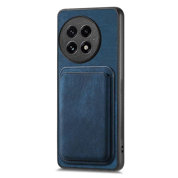 Deksler for OnePlus 13 Kompatibelt med MagSafe Lær Bakside med Avtakbar Kortholder Blue