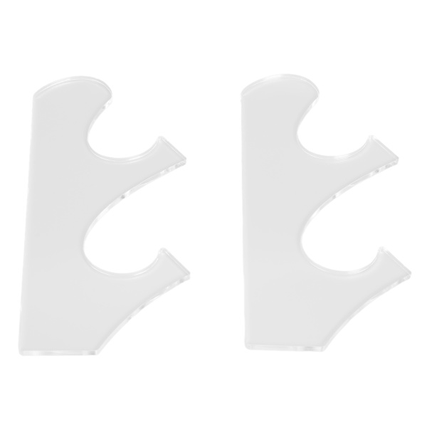 1 par/set flerskikts vintage svärdhållare ställ brottbeständighet akryl svärdställ transparent