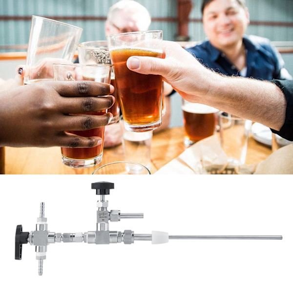 304 Rostfritt Stål Mottrycksöl Flaska Filler Hem Brygg CO2 Öl Bryggning Kit