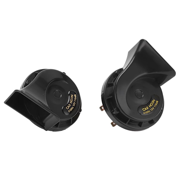 2 stk elektriske sneglehorn Universal 12V 115DB sneglehorn egnet for bil motorsykkel båt