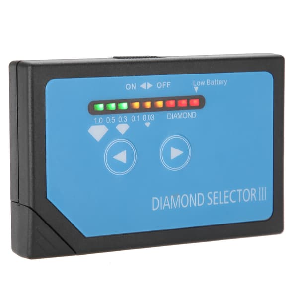 Praktisk bærbart smykketestverktøy Diamond Selector III med LED-indikator