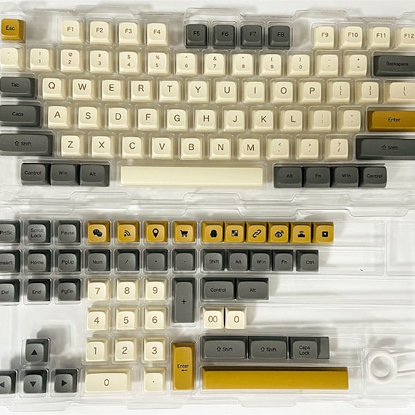 PBT-tangentbordsskydd Shimmering Theme XDA-höjd Värmeöverföring 125 tangenter Mekaniska tangentbordsskydd Engelska
