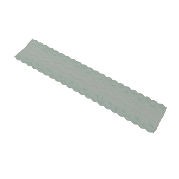 10 meter spetsband 18,5 cm brett klippbart handgjord DIY plagg nät nylon stretch spetsband dekoration havsblå