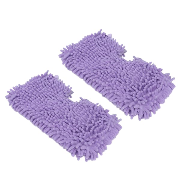 2 st moppbytesdynor Mjuk mikrofiber moppdukstillbehör passar för Shark S3601 S3501 Lila