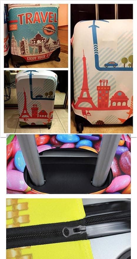 Blue Butterfly Luggage Cover Applicable for 26-30 inch Suitcase L