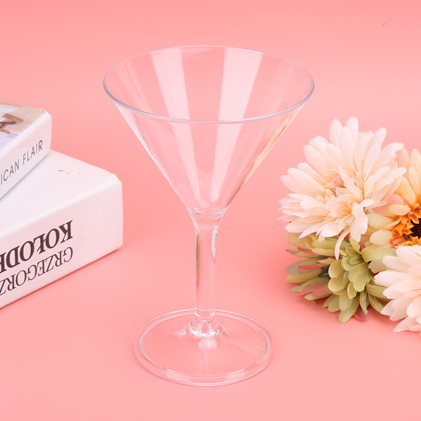 Husholdning Akryl Kald Drikkekopp Vin Cocktail Champagne Glass Cup Goblet Bar Wares8061