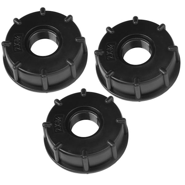 3 stk. IBC-tankforbindelse groft gevindslangeafløbsadapter plastfitting 60 mm indvendig diameter G3/4