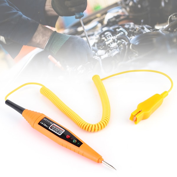 DC2.5-32V Digitalt Batterispændingstester Lyssystem Probe Kredsløb Test Pen Bil Diagnostic Tool