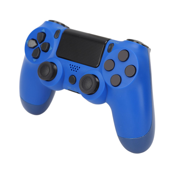 Trådlös spelkontroll Multifunktionell dubbelvibration Bluetooth-gamepad för PS4-spelkontroller Blå